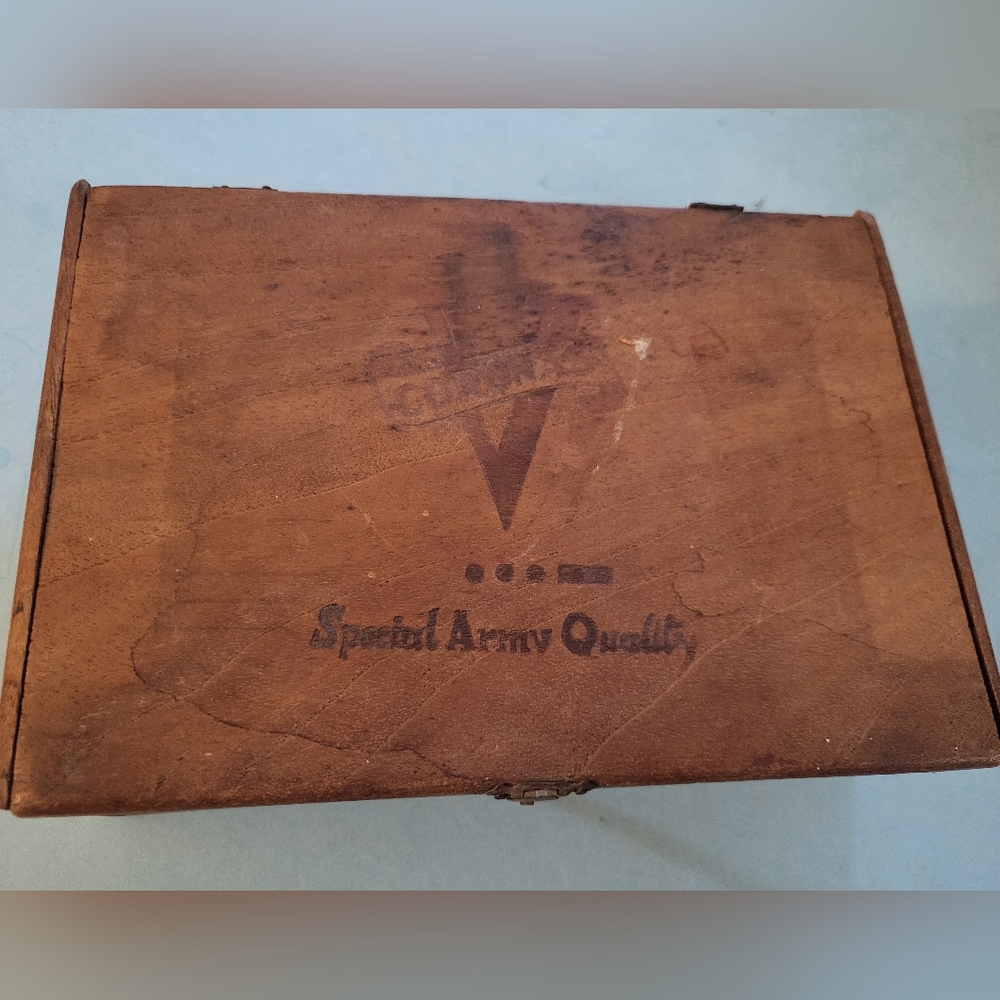 Vintage Corona's Special Army Quality Cigar Box Havana